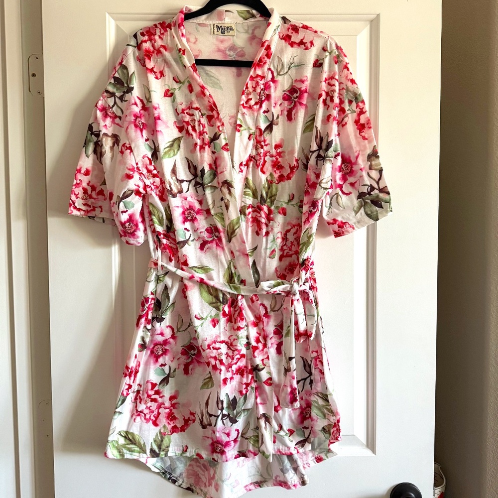 Show Me Your MuMu Floral Robe O/S - Picture 2 of 7